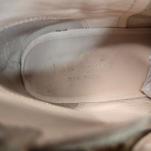 Kate Spade Ankle Boots 7 Tan Suede Studded Tassled Western Boho Low Heel Booties - Picture 11 of 12